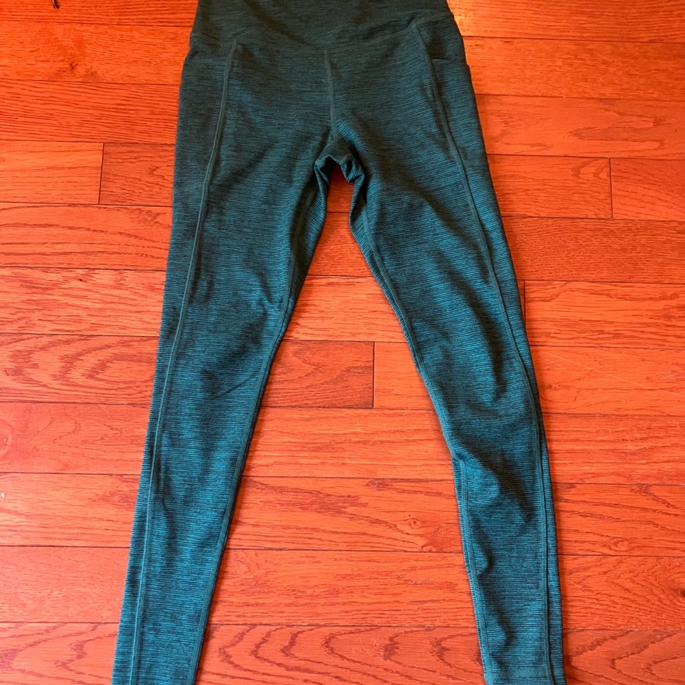 Manduka Green Leggings Full Length High Waist